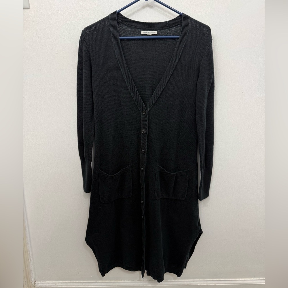 American Eagle Women’s Extra Long Button-Up Cardigan